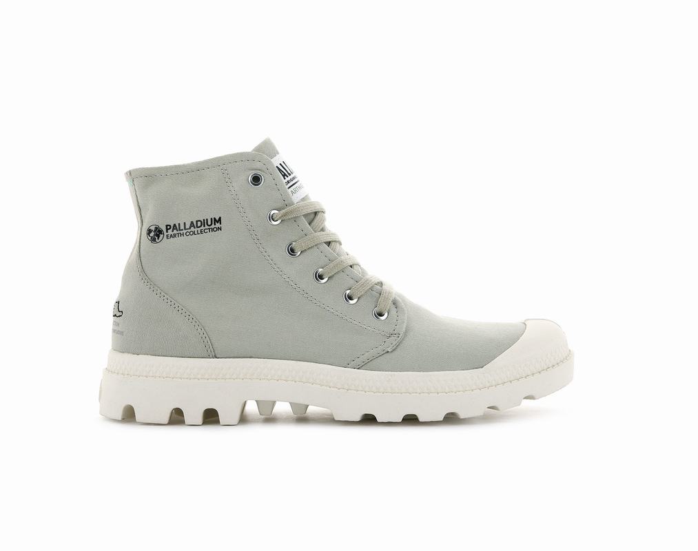 Botas Palladium Pampa Hi Organic Ii Hombre - Verde/Gris ||VAOC-30712||